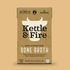 100% Grass-fed Miso Ginger Beef Bone Broth 16.9oz