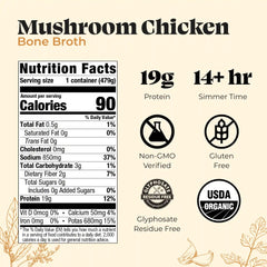 Mushroom Chicken Bone Broth - 16.9 oz