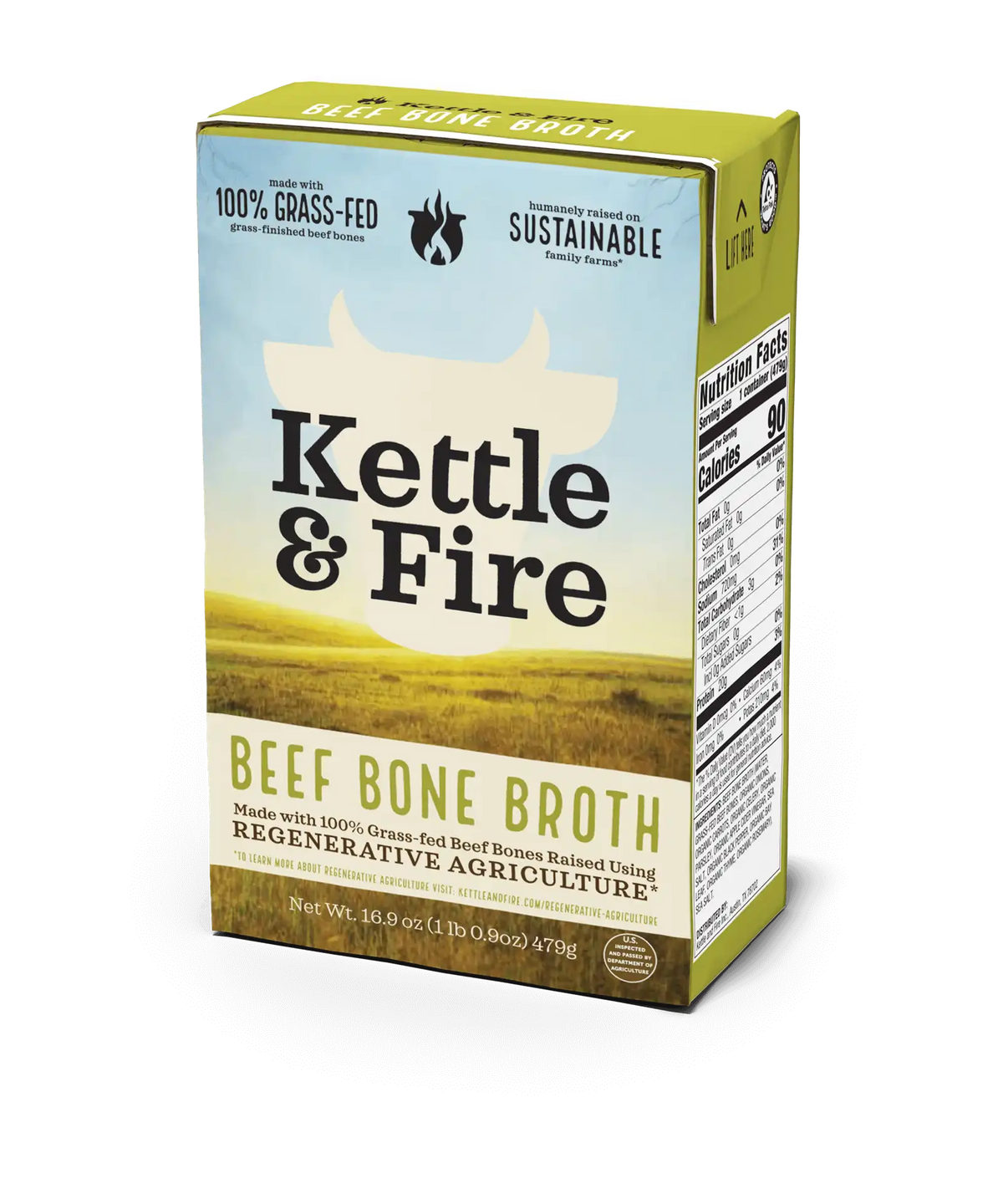 Regenerative Beef Bone Broth - 16.9 oz