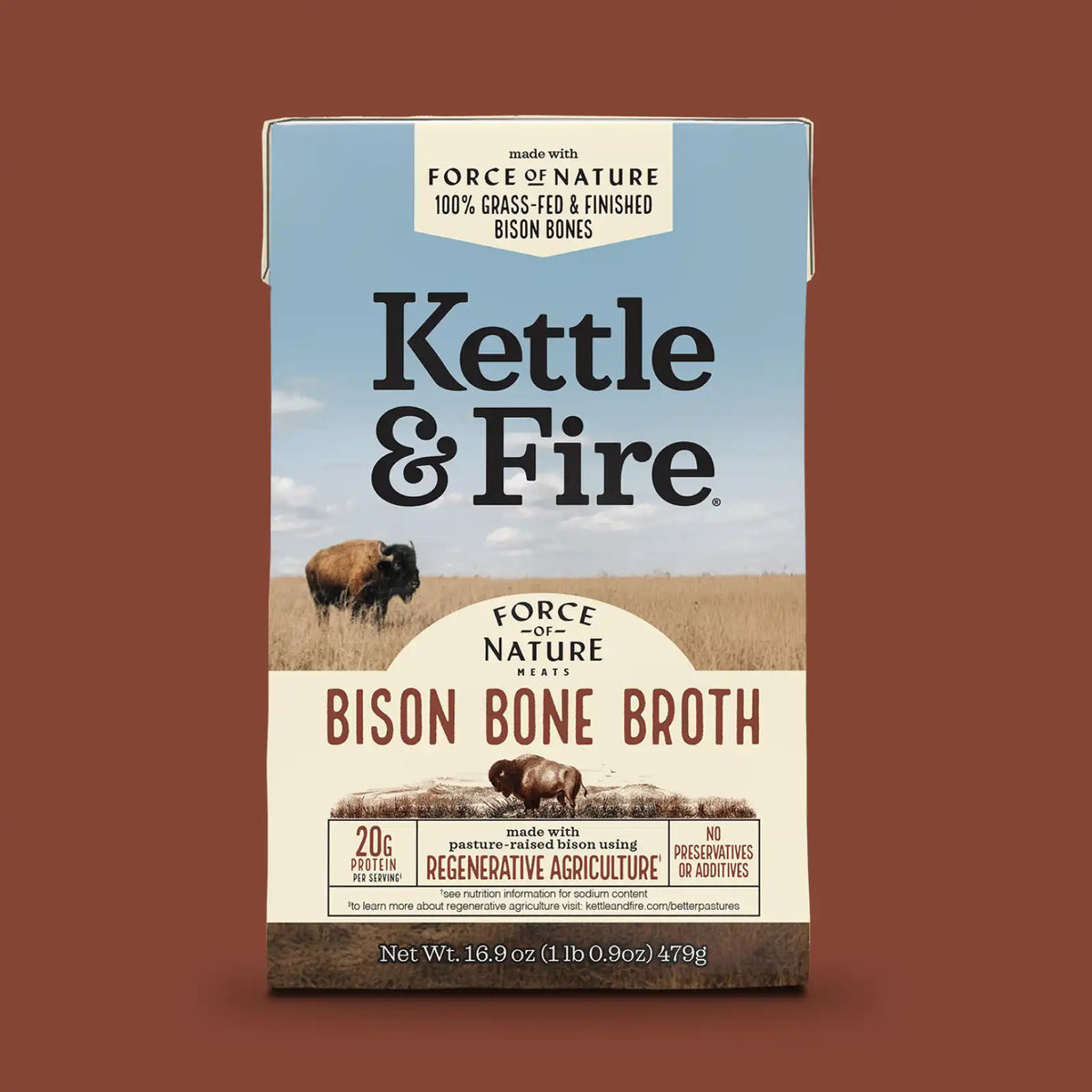 Bison Bone Broth - 16.9 oz